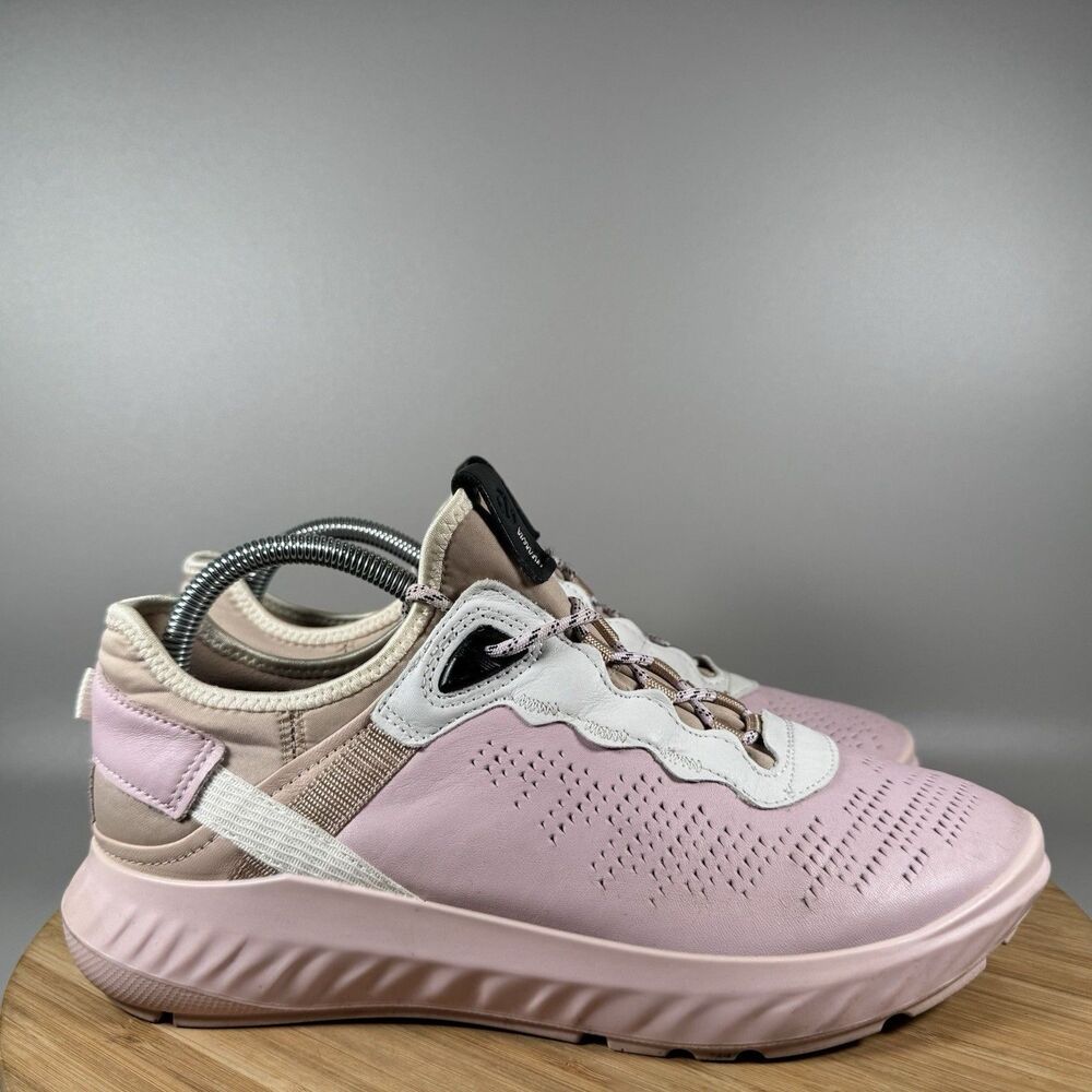 ECCO St.1 Lite Shoes Women's EU 40 US 9 Pink Leather Walking Sneakers